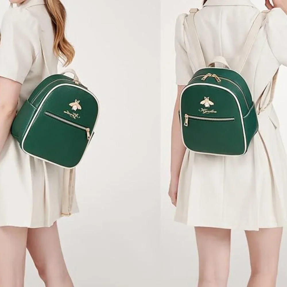 Mini green backpack